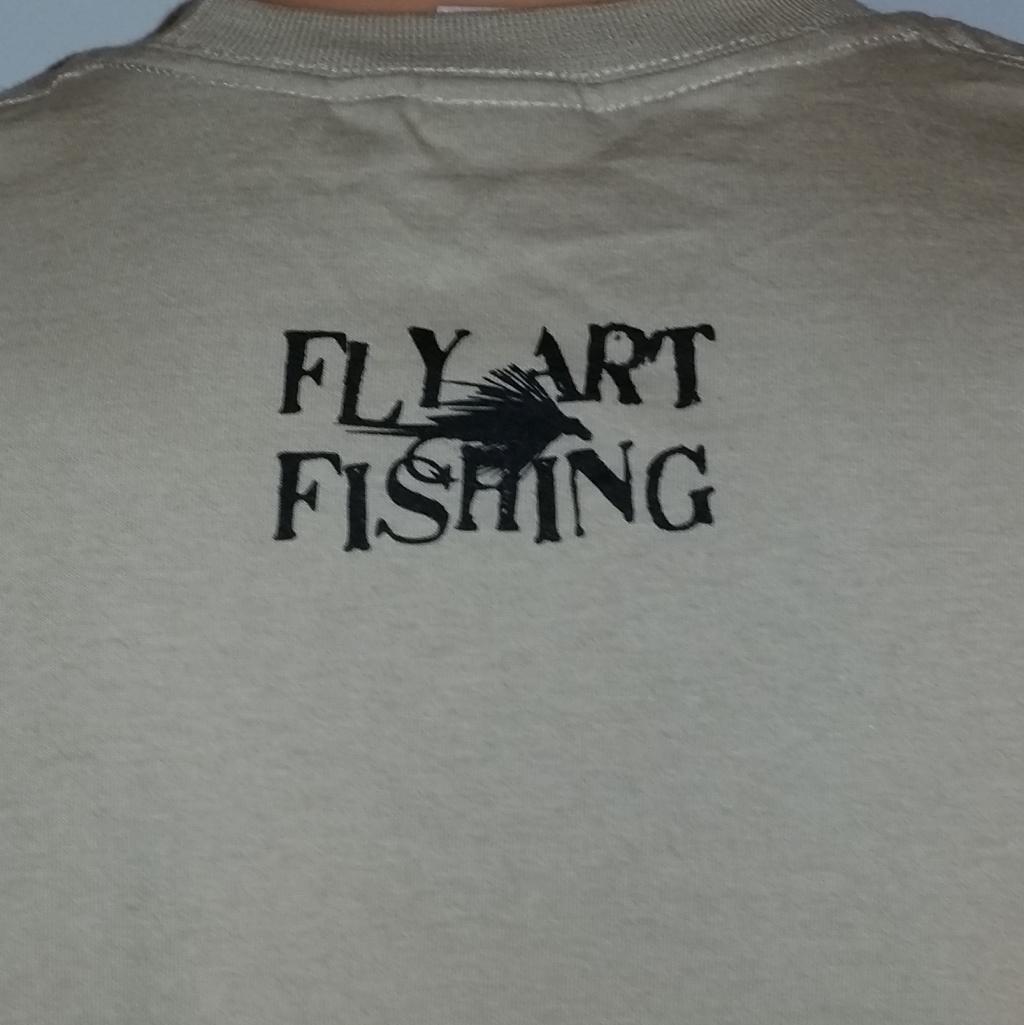 Anatomy of a Fishing Fly t-shirt colour khaki