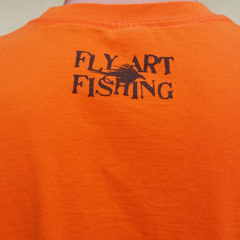 Anatomy of a Fishing Fly t-shirt colour orange